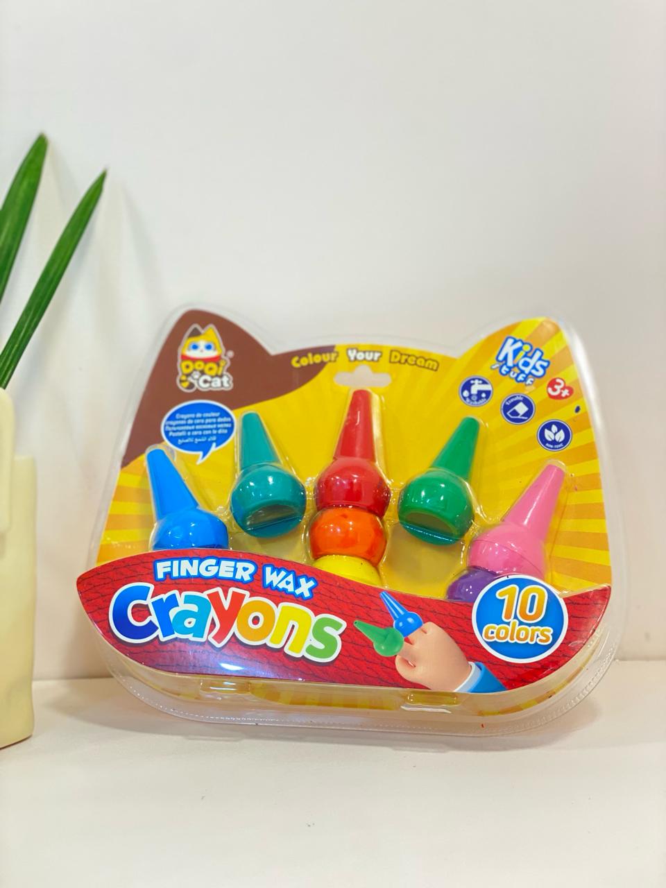Ergonomic Finger Wax Crayon Set
