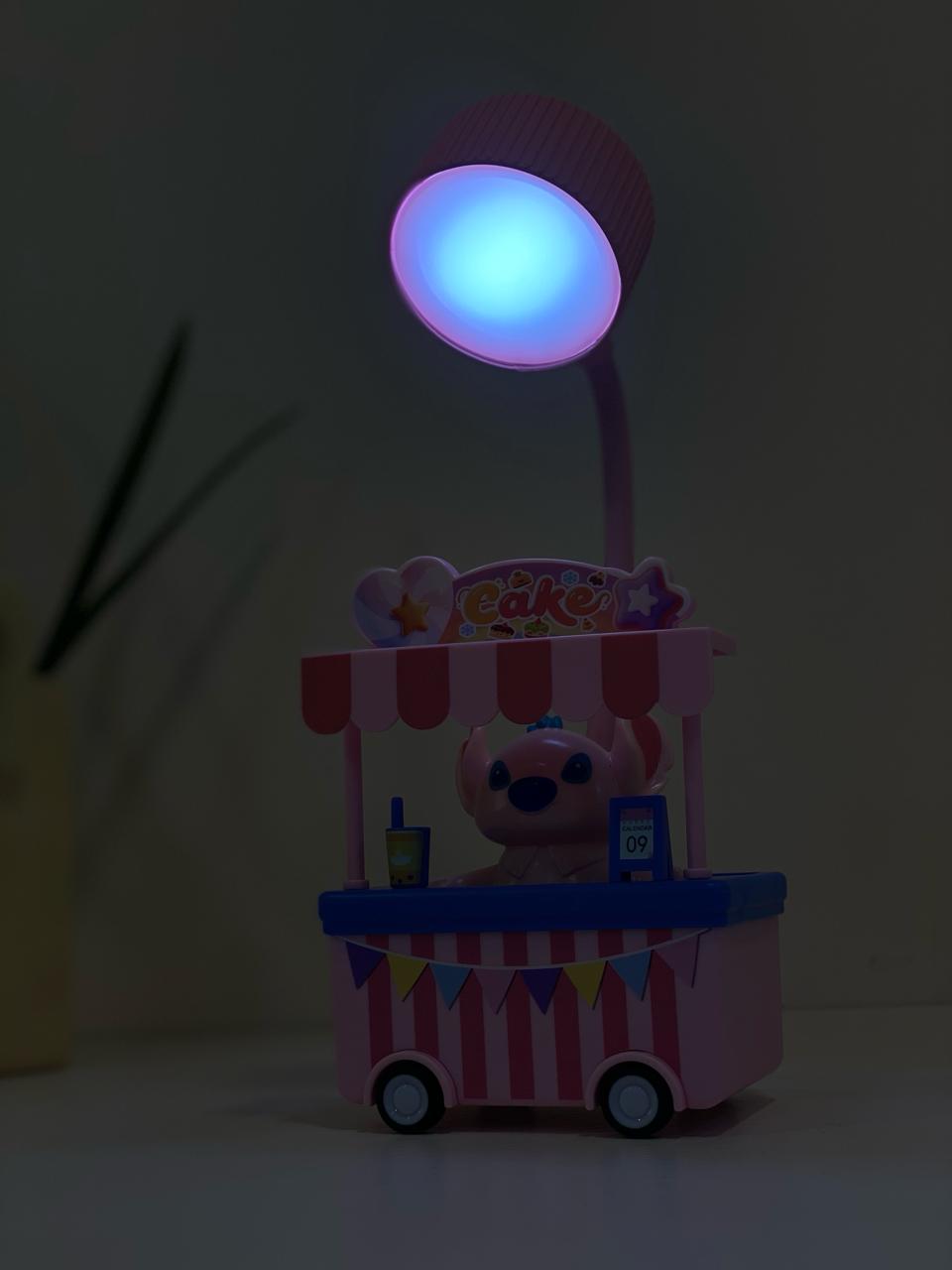 Whimsical Character Dessert Cart LED Desk Lamp