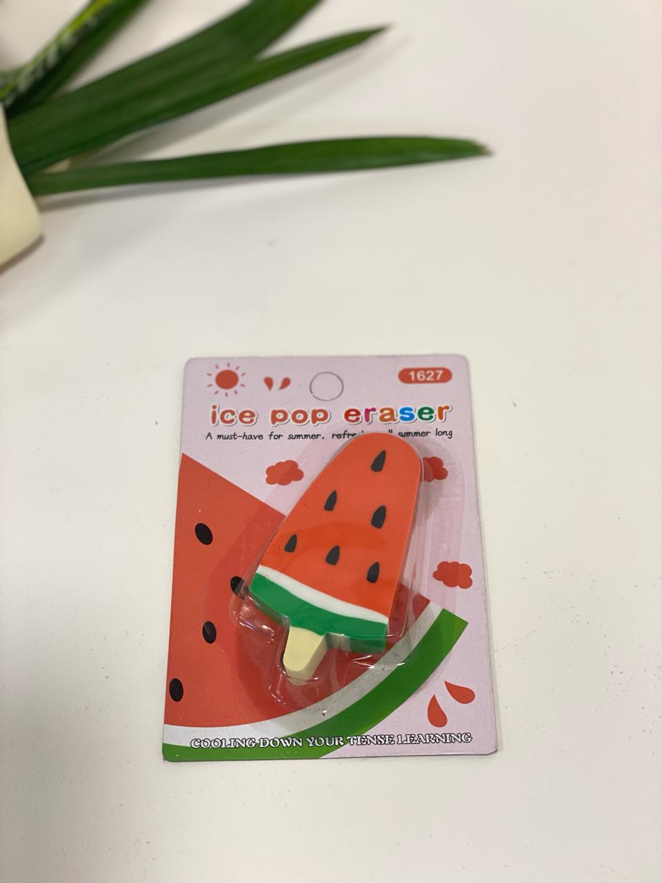 Kawaii Fruit Ice Pop Pocket Eraser