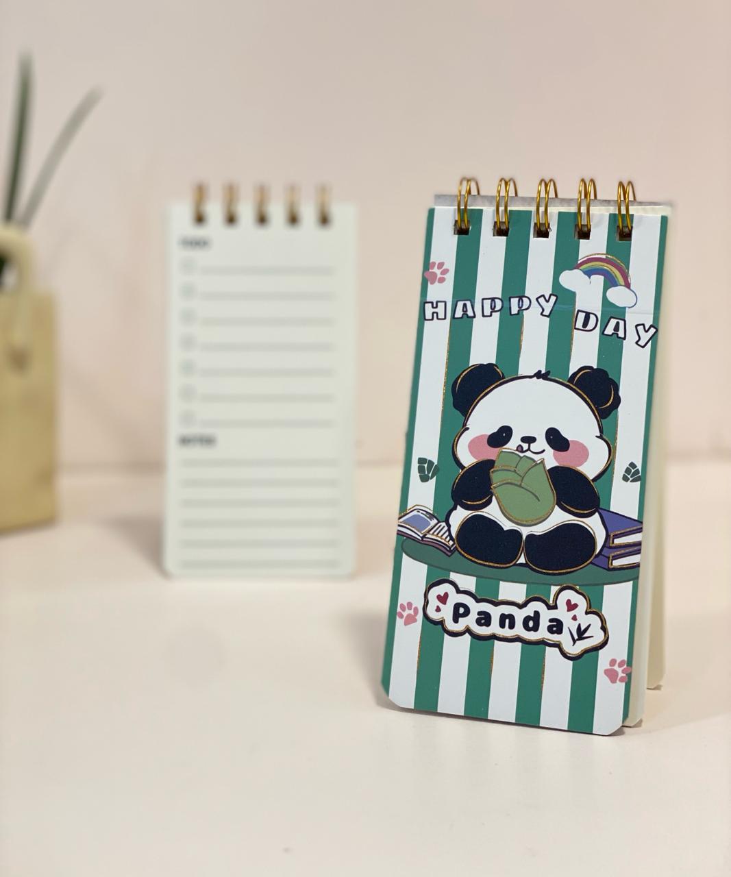 Kawaii Panda Flip To-Do List Notepad
