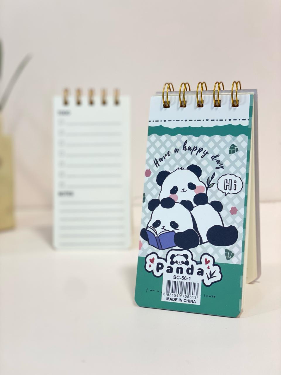 Kawaii Panda Flip To-Do List Notepad