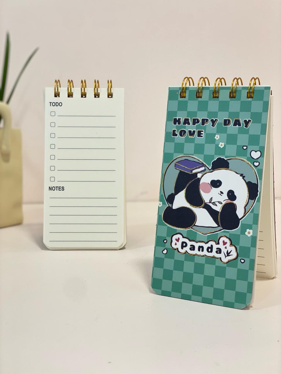 Kawaii Panda Flip To-Do List Notepad
