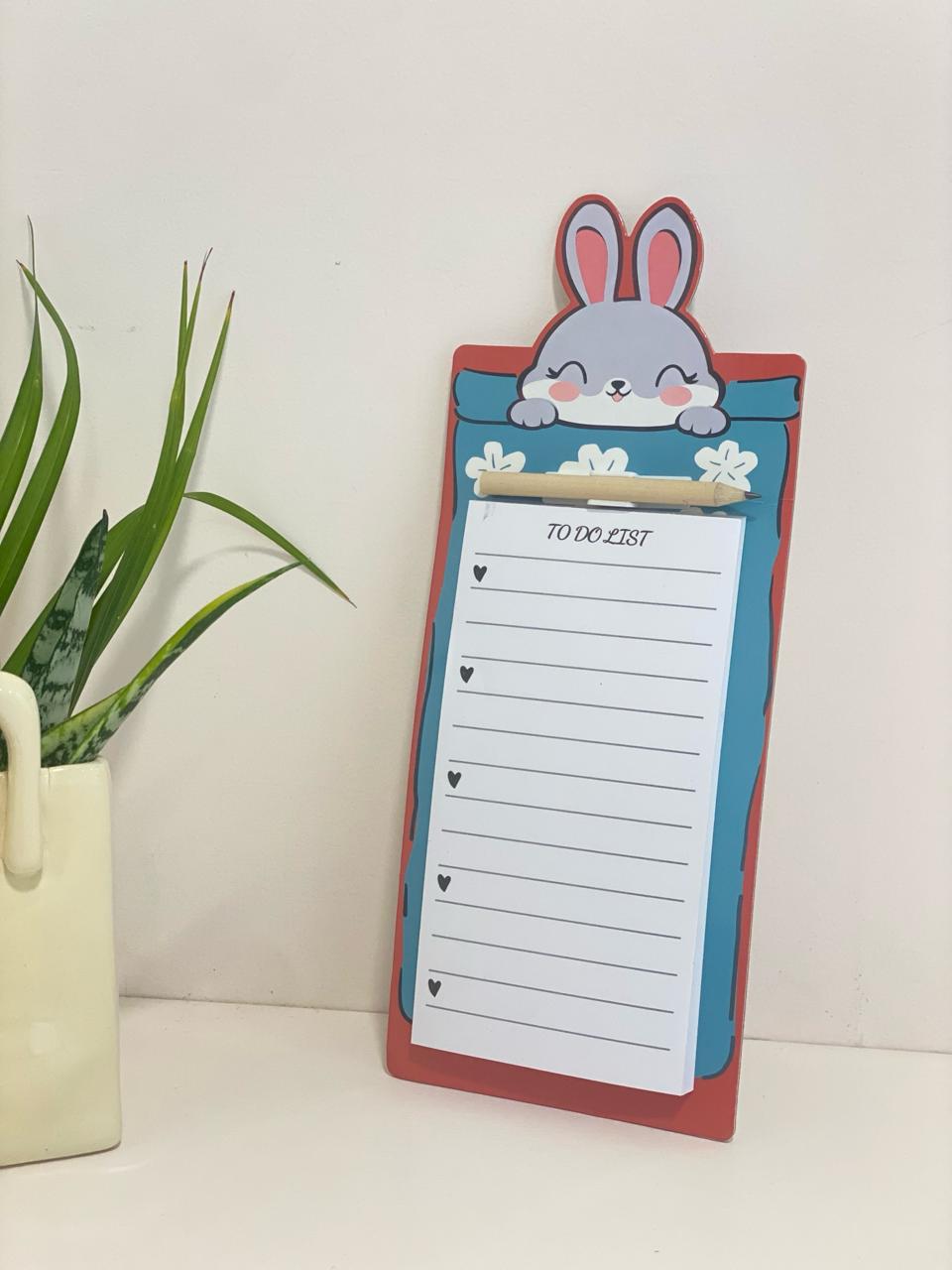 Kawaii Animal Magnetic To-Do List Clipboard