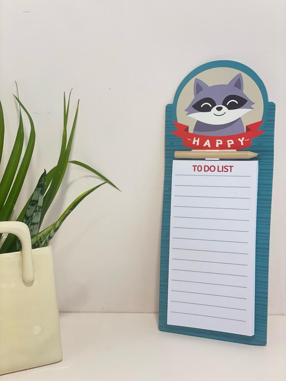 Kawaii Animal Magnetic To-Do List Clipboard