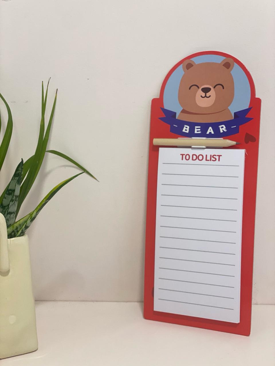 Kawaii Animal Magnetic To-Do List Clipboard