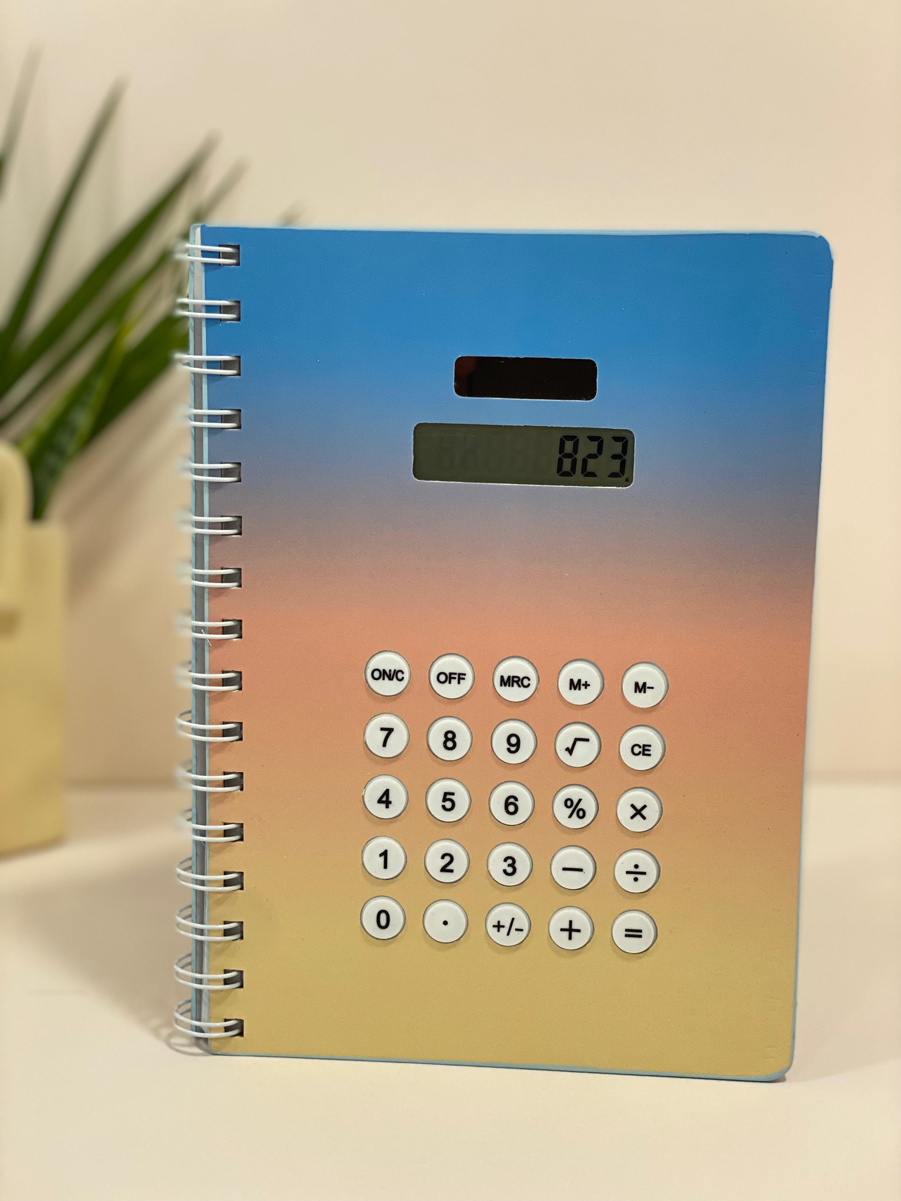 Ombré Calculator Spiral Notebook