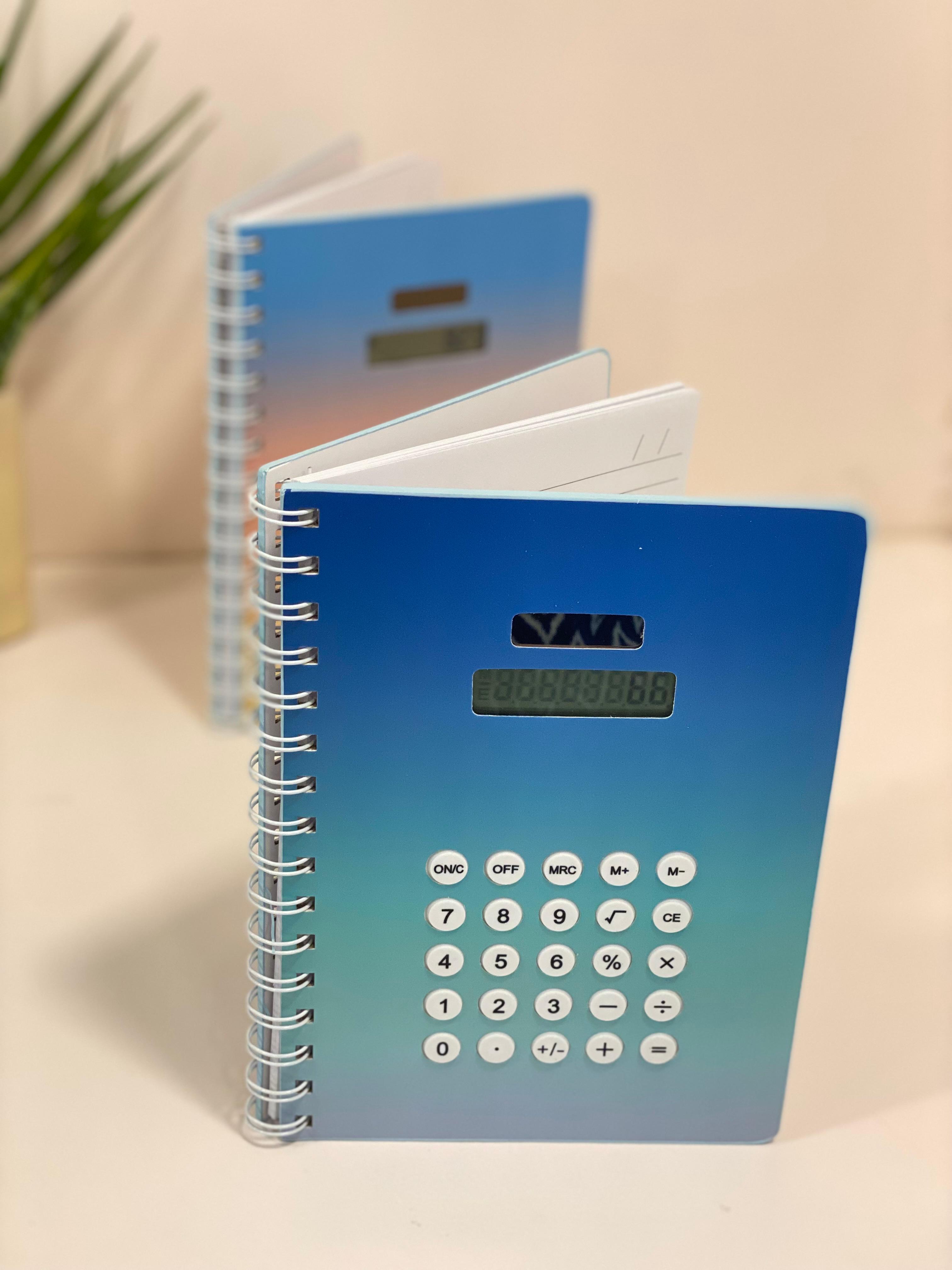 Ombré Calculator Spiral Notebook