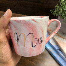 Load image into Gallery viewer, Mr. &amp; Mrs. Classy Marble Mug- Clearance Sale
