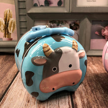 Load image into Gallery viewer, Cow Print Money Bank with Lock
