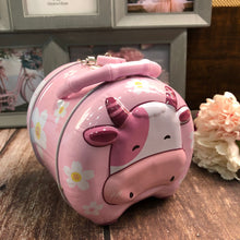 Load image into Gallery viewer, Cow Print Money Bank with Lock

