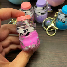 Load image into Gallery viewer, Panda &amp; unicorn Glitter Bottle Shape Keychain
