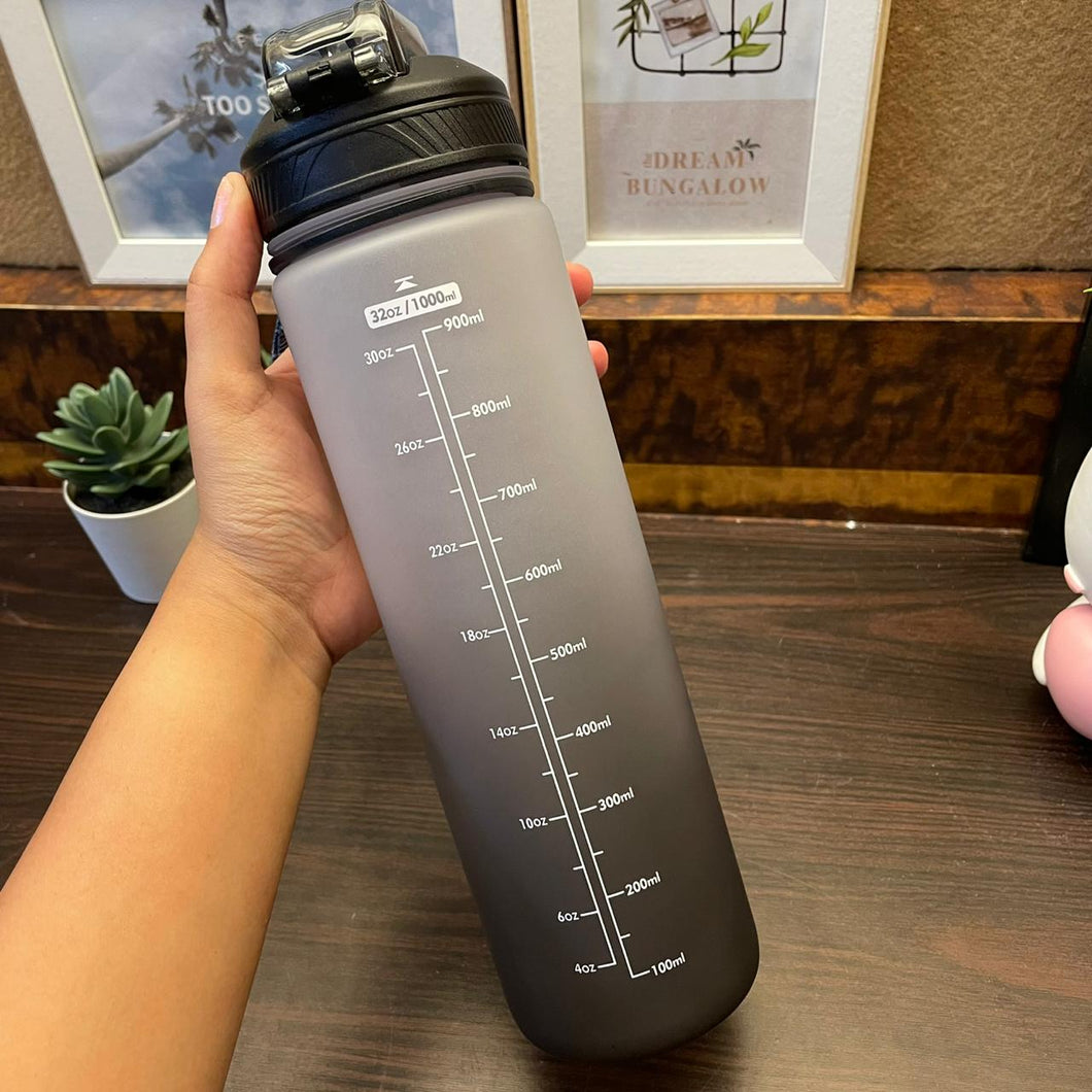 Gym Sipper Bottle With Time Marker