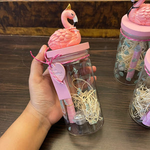 Flamingo LED Message Jar Assorted Design - Clearance Sale