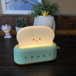 Cute Night Light Toast Lamp