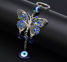 Load image into Gallery viewer, Butterfly Evil eye Hanging &amp; Keychain
