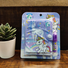 Load image into Gallery viewer, Pink Unicorn Mini Diary with Mini pen

