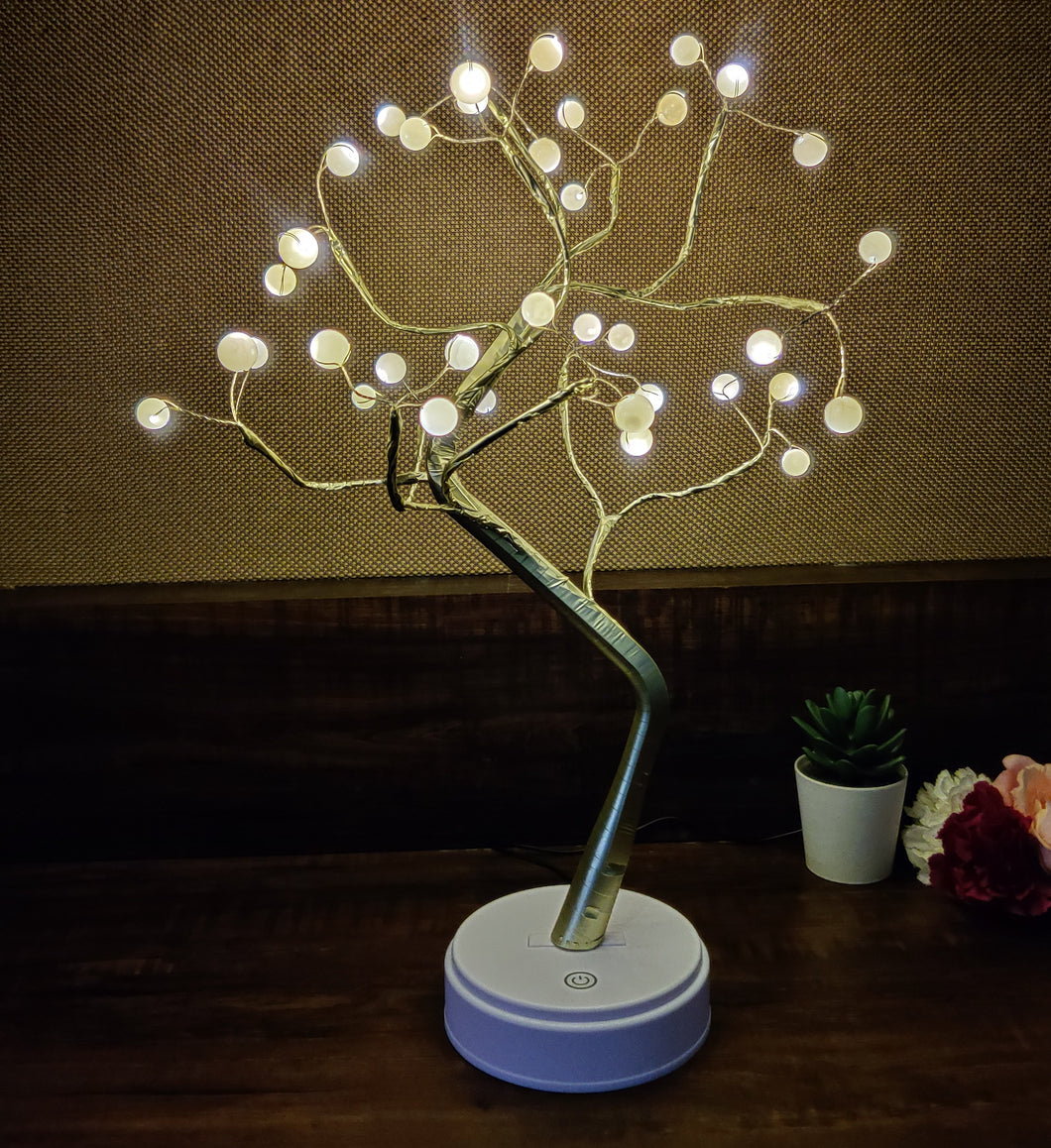 LED Desk Tree Pearl Lamp