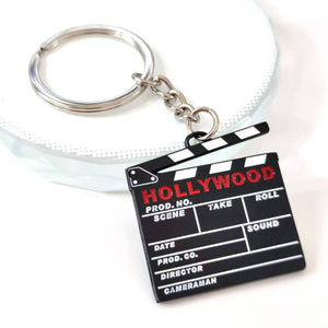 Movie shoot metal keychain