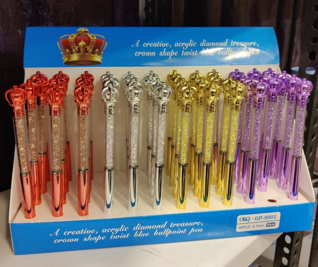 Crown on the top holographic pen