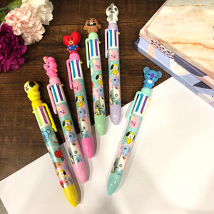 Animal Mascot 6 In 1 Colour Pen- Clearance Sale
