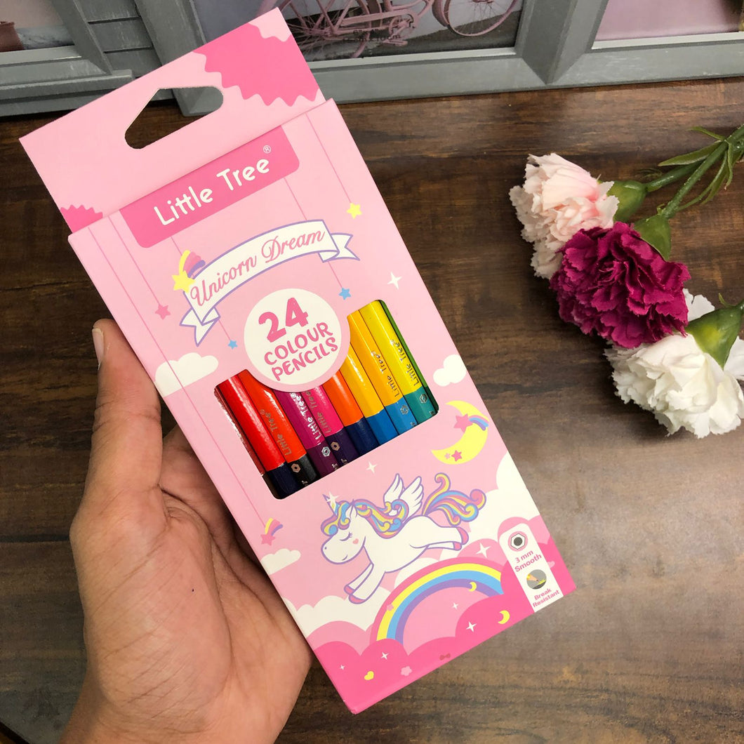 Unicorn & Space Colouring Pencils - Set of 24 Colour Pencil