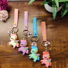 Load image into Gallery viewer, Well Fed Unicorn Key Charm
