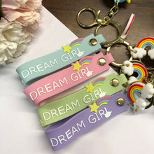 Load image into Gallery viewer, Unicorn Dream Girl Keycharm
