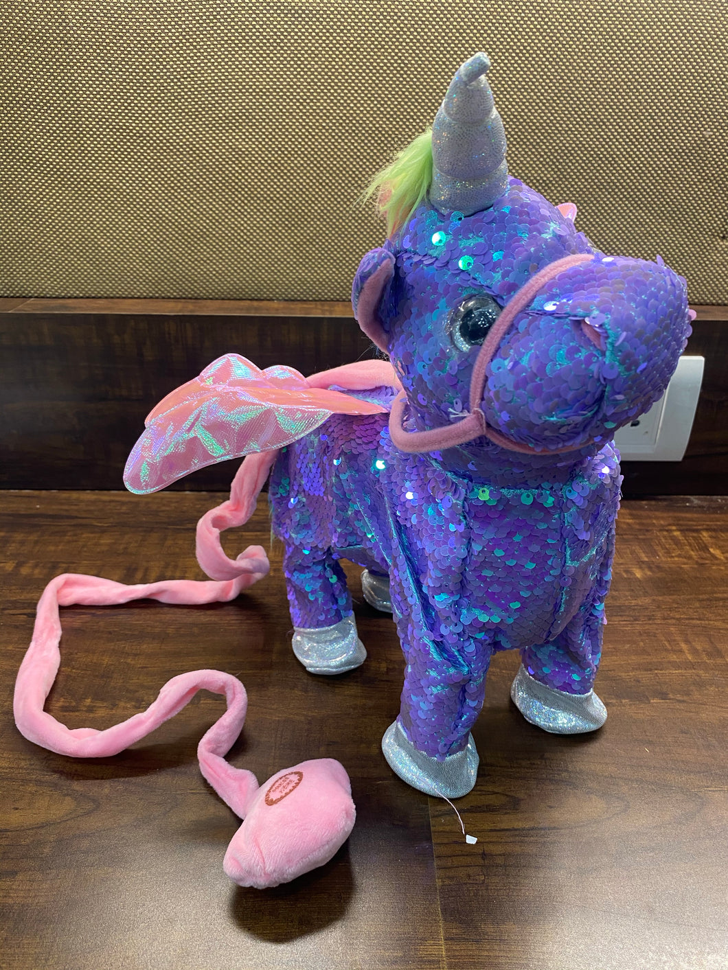 Unicorn Walking Toy with Wire Remote Leash