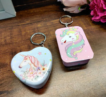 Load image into Gallery viewer, Pack of 2 Assorted Unicorn Tins- Assorted
